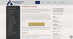 Desktop Screenshot of fortifiedfence.com